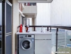 阳台放洗衣机装修效果图片大全
