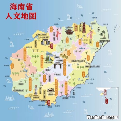 海南在中国地图的位置,海南岛在地图上的位置